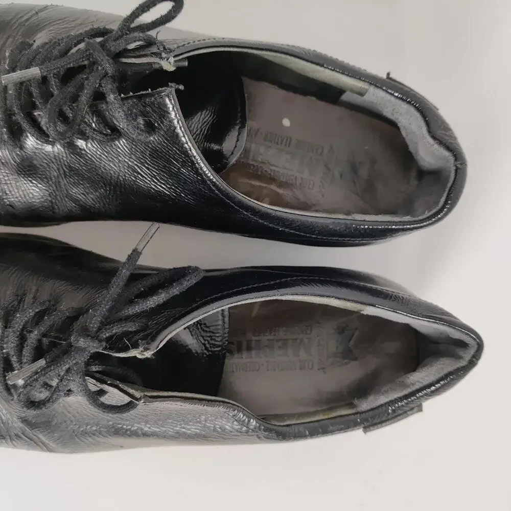 Mephisto Black Patent Leather Shoes Size US 7 Vintage Orthopedic - Picture 7 of 9